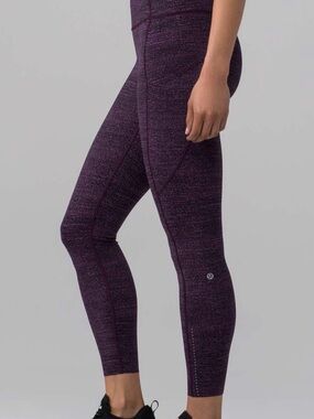 lululemon athletica Plum Heather High-Rise Leggings